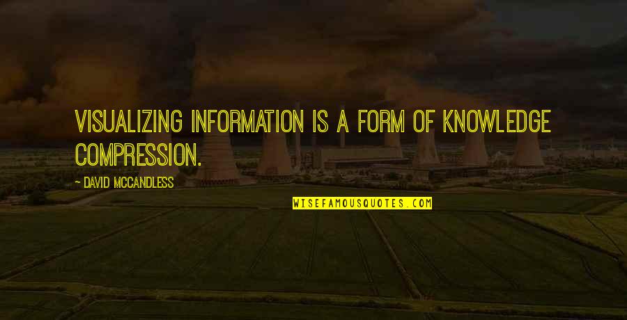 Ninon Beart Quotes By David McCandless: Visualizing information is a form of knowledge compression.