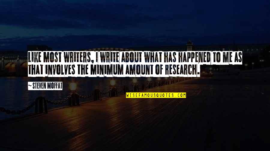 Nirakara Quotes By Steven Moffat: Like most writers, I write about what has