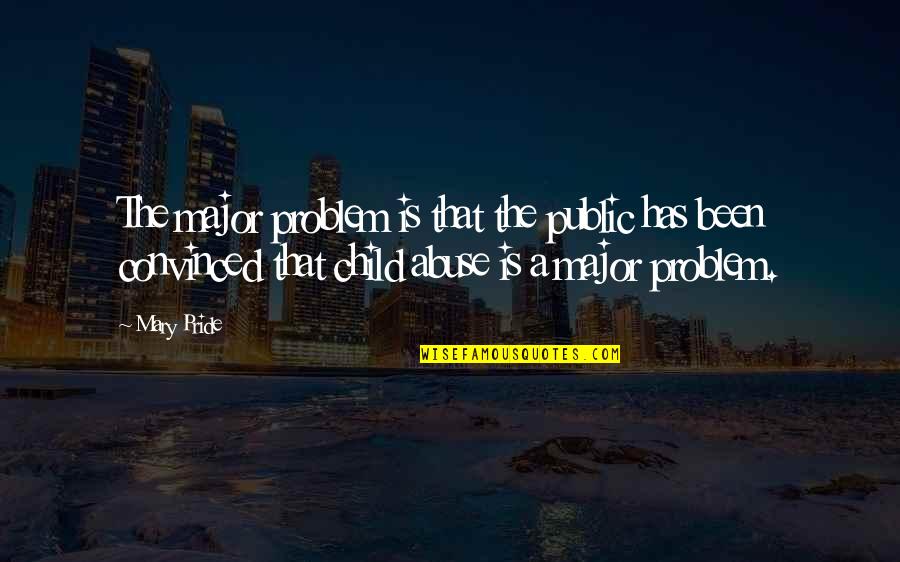 Nirmalan Nathan Quotes By Mary Pride: The major problem is that the public has
