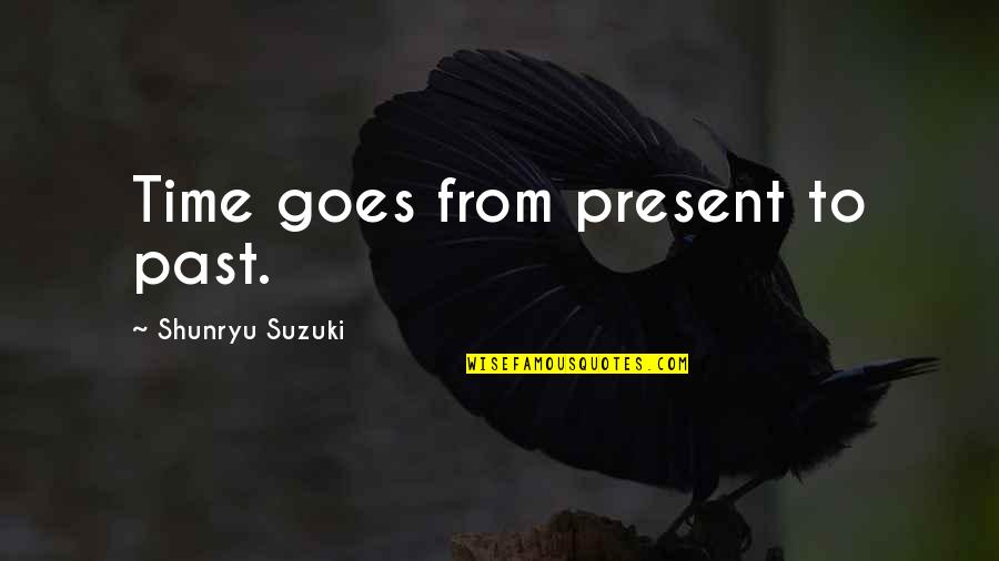 Nitin Gadkari Funny Quotes By Shunryu Suzuki: Time goes from present to past.