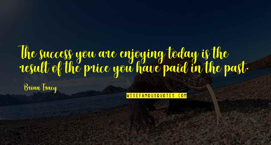 Nitrosamines Carcinogenic Quotes By Brian Tracy: The success you are enjoying today is the