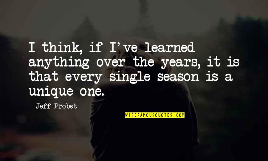 Niyetim Quotes By Jeff Probst: I think, if I've learned anything over the