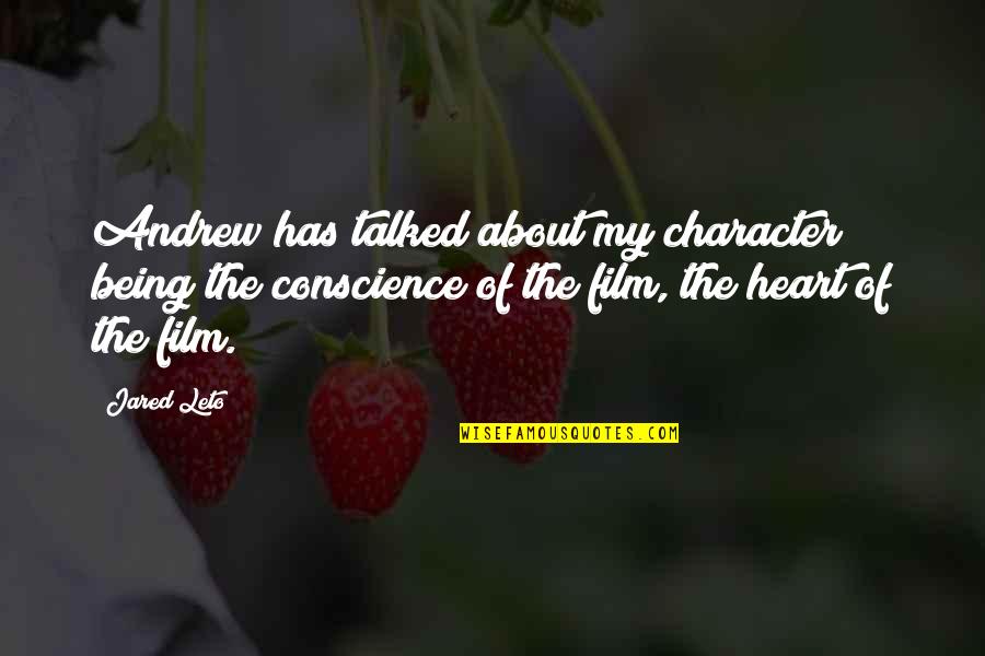 Niyibizi Christopher Quotes By Jared Leto: Andrew has talked about my character being the