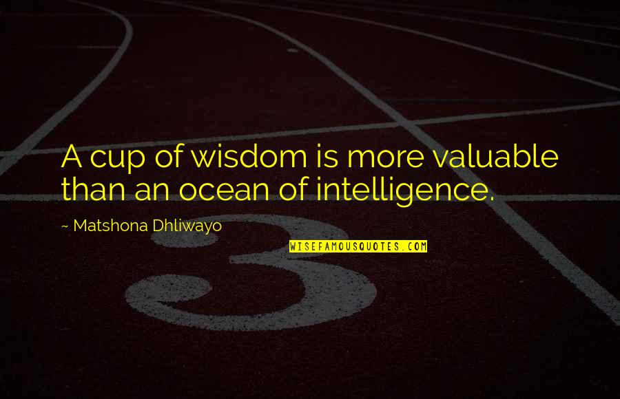 Nizami Ganjavi Quotes By Matshona Dhliwayo: A cup of wisdom is more valuable than Nizami Ganjavi Quotes By Matshona Dhliwayo: A cup of wisdom is more valuable than