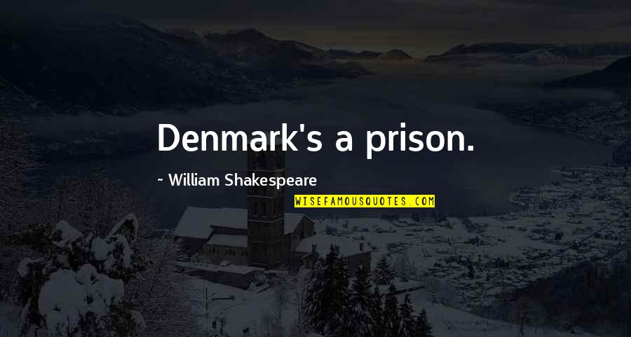 Nkdomican Quotes By William Shakespeare: Denmark's a prison.