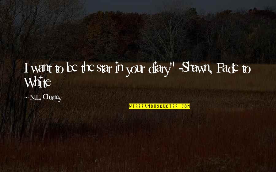 N'maybe Quotes By N.L. Churney: I want to be the star in your