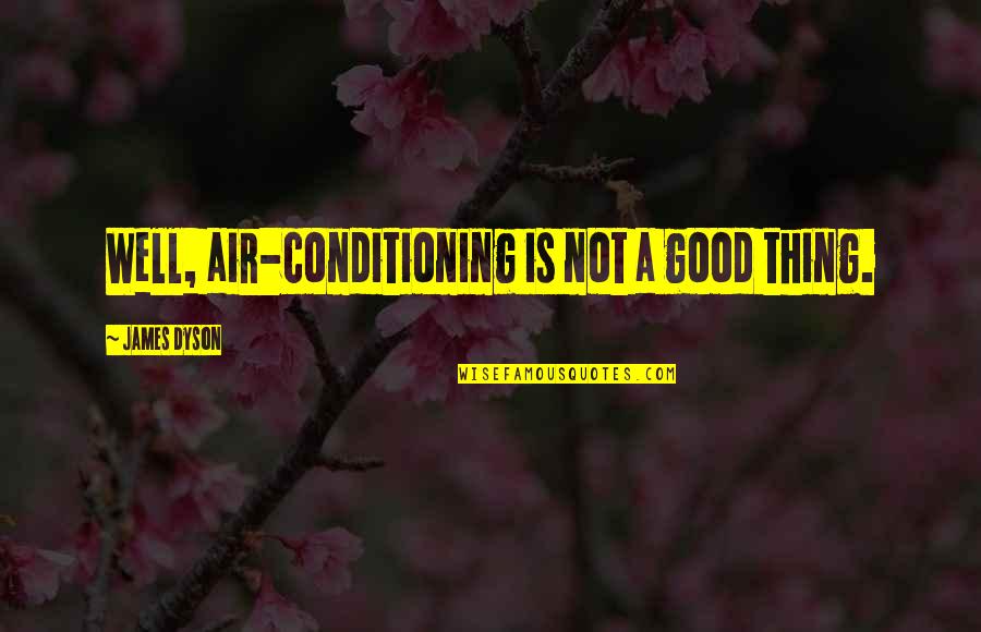 No Air Conditioning Quotes By James Dyson: Well, air-conditioning is not a good thing.