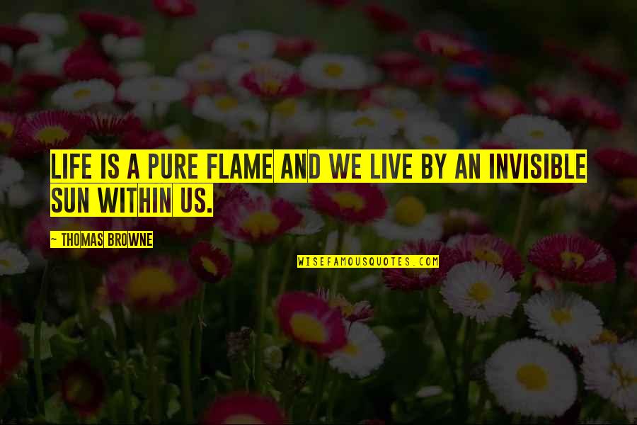 No Air Conditioning Quotes By Thomas Browne: Life is a pure flame and we live