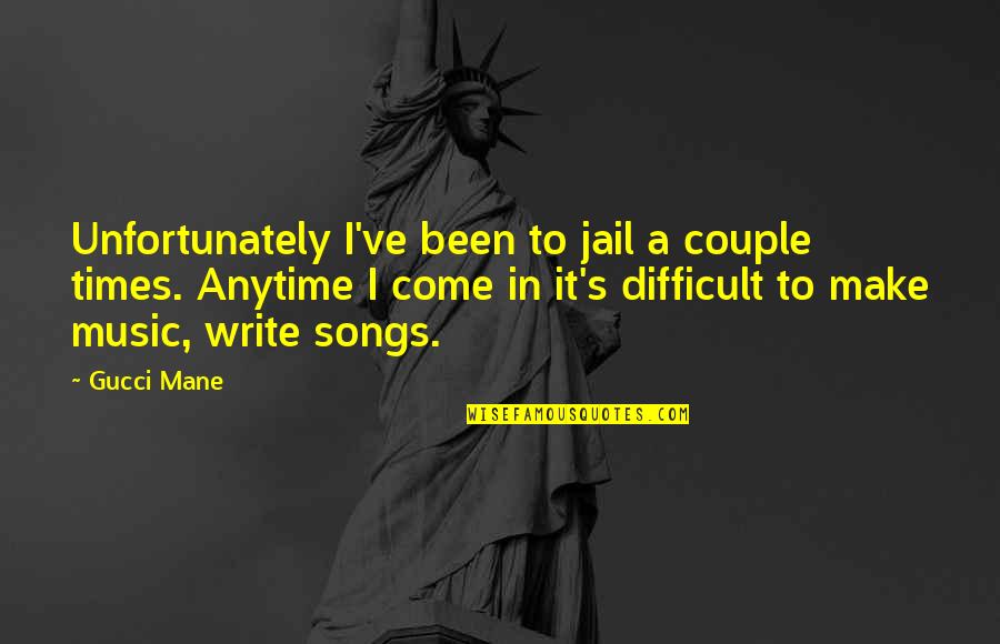 No Bragging Rights Quotes By Gucci Mane: Unfortunately I've been to jail a couple times.