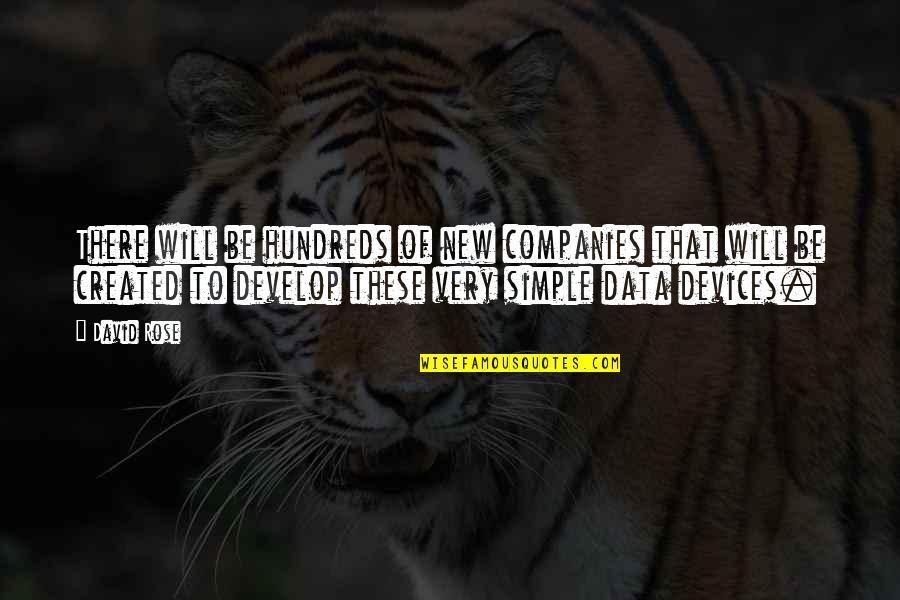 No Chats Quotes By David Rose: There will be hundreds of new companies that No Chats Quotes By David Rose: There will be hundreds of new companies that