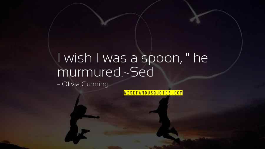 No Discounts Quotes By Olivia Cunning: I wish I was a spoon, " he