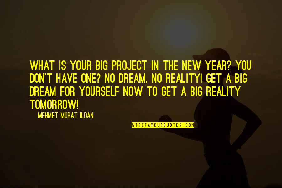 No Dream Is To Big Quotes By Mehmet Murat Ildan: What is your big project in the New