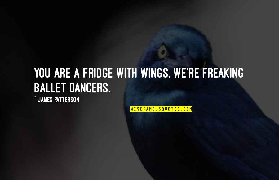 No Elevator To Success Quotes By James Patterson: You are a fridge with wings. We're freaking