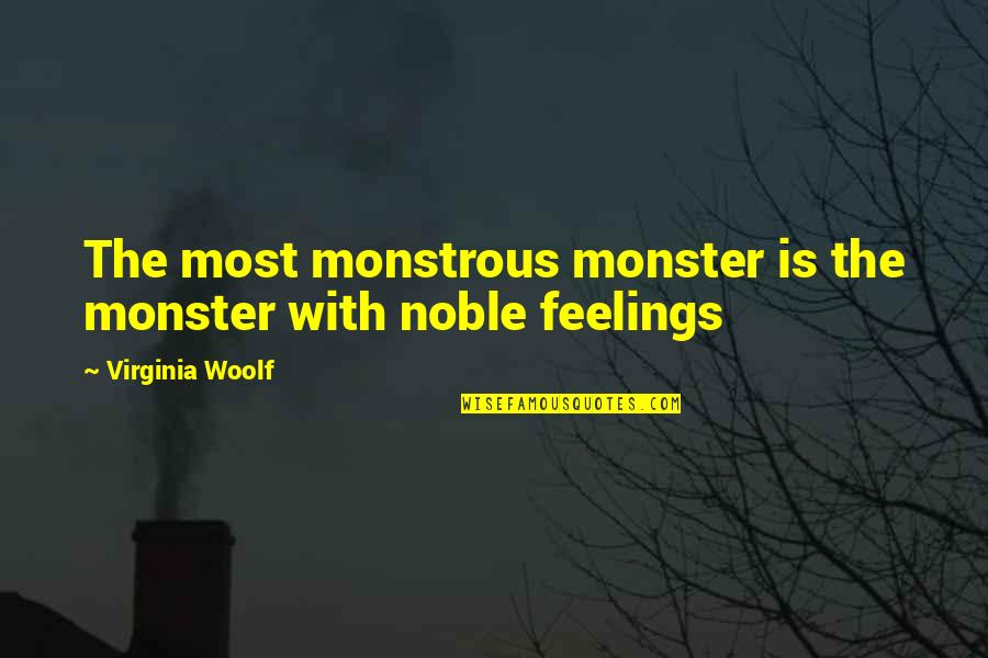 No Exit Garcin Coward Quotes By Virginia Woolf: The most monstrous monster is the monster with