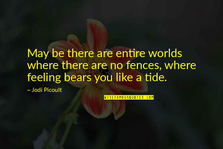 No Feeling Quotes By Jodi Picoult: May be there are entire worlds where there