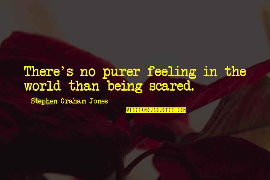 No Feeling Quotes By Stephen Graham Jones: There's no purer feeling in the world than