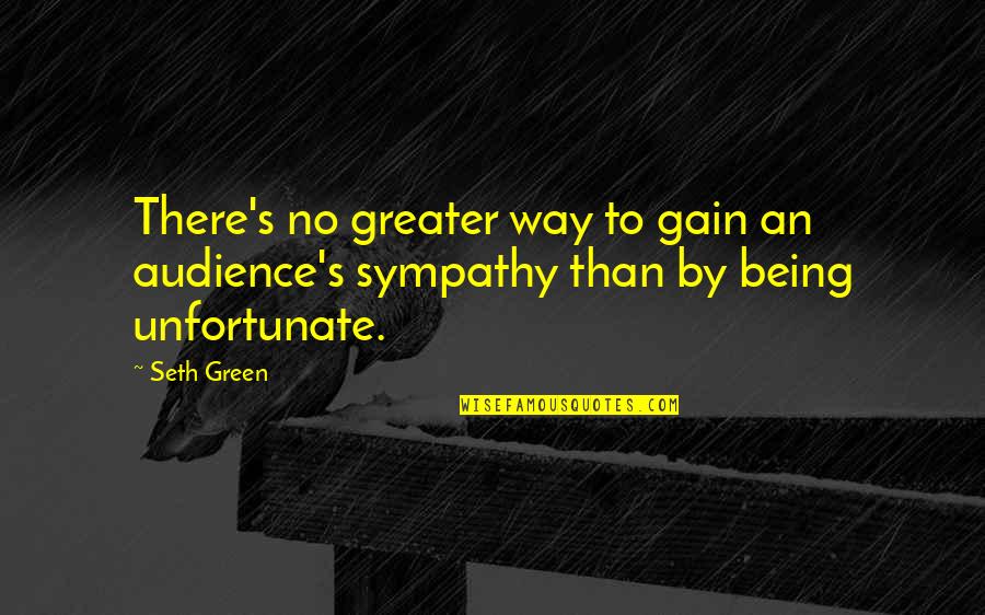No Gain Quotes By Seth Green: There's no greater way to gain an audience's