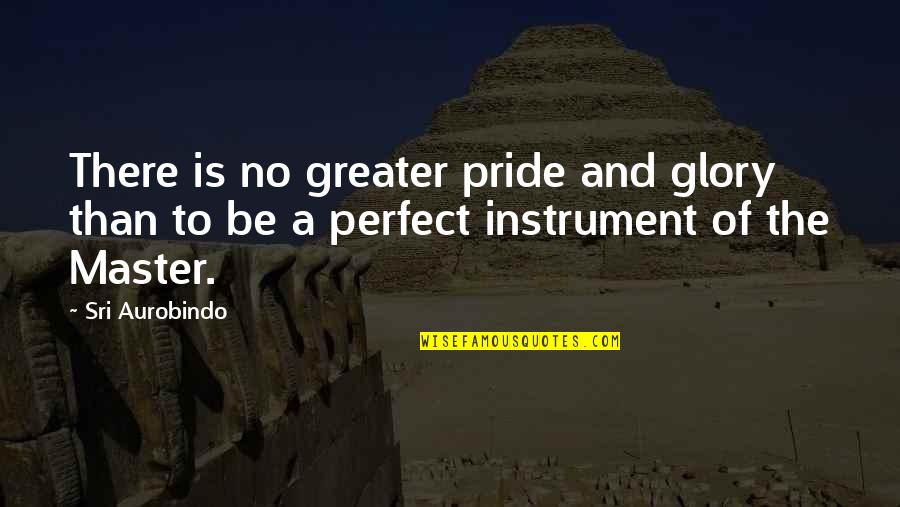 No Glory Quotes By Sri Aurobindo: There is no greater pride and glory than