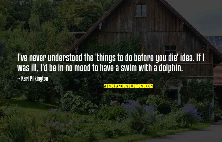 No In The Mood Quotes By Karl Pilkington: I've never understood the 'things to do before