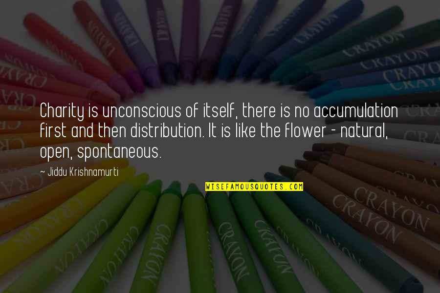No Inspirational Quotes By Jiddu Krishnamurti: Charity is unconscious of itself, there is no