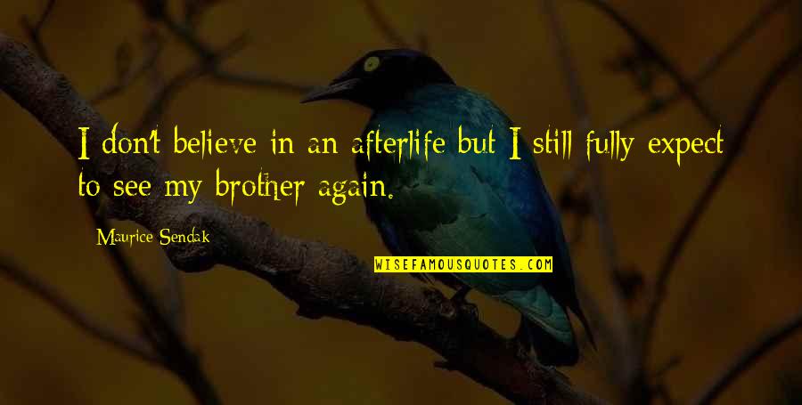 No Matter Where Life Takes You Quotes By Maurice Sendak: I don't believe in an afterlife but I