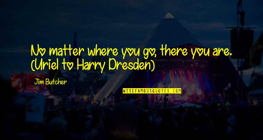 No Matter Where You Go There You Are Quotes By Jim Butcher: No matter where you go, there you are.