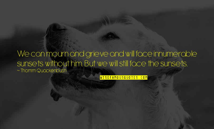 No Mourn Quotes By Thomm Quackenbush: We can mourn and grieve and will face No Mourn Quotes By Thomm Quackenbush: We can mourn and grieve and will face