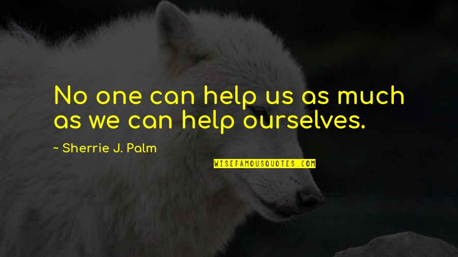 No One Can Help Quotes By Sherrie J. Palm: No one can help us as much as