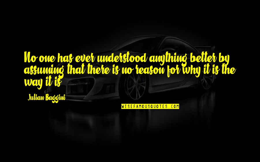 No One Has Ever Quotes By Julian Baggini: No one has ever understood anything better by No One Has Ever Quotes By Julian Baggini: No one has ever understood anything better by