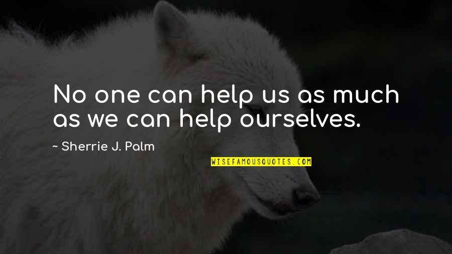 No One Help Quotes By Sherrie J. Palm: No one can help us as much as