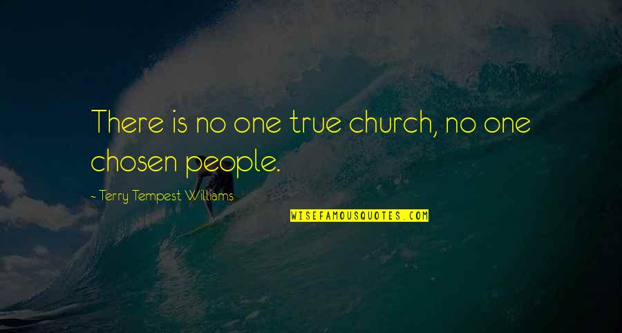 No One Is True Quotes By Terry Tempest Williams: There is no one true church, no one
