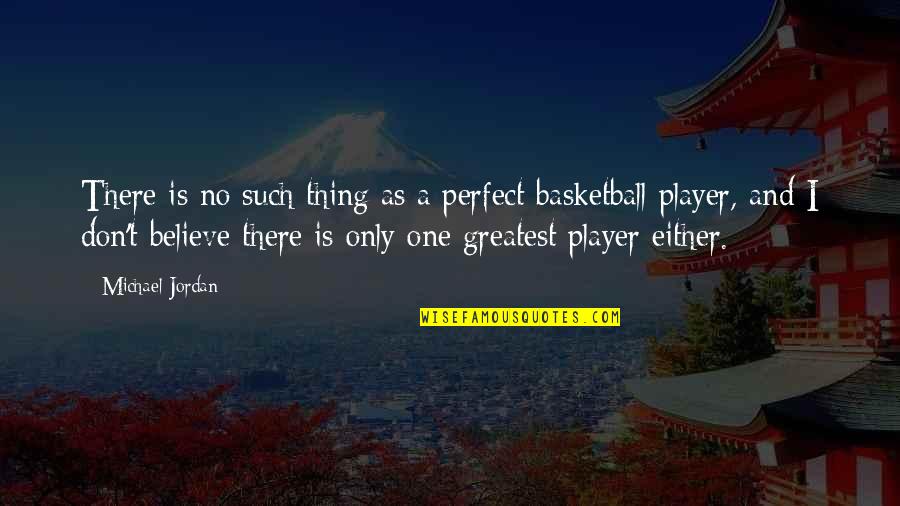 No One's Perfect Quotes By Michael Jordan: There is no such thing as a perfect