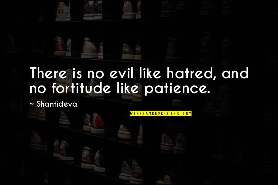 No Patience Quotes By Shantideva: There is no evil like hatred, and no