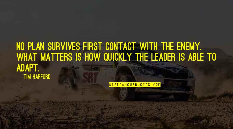 No Plan Quotes By Tim Harford: No plan survives first contact with the enemy. No Plan Quotes By Tim Harford: No plan survives first contact with the enemy.