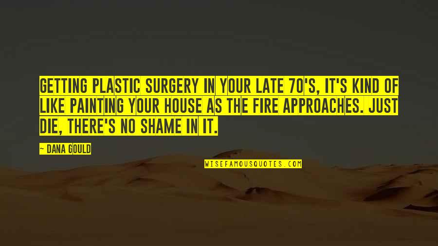 No Plastic Quotes By Dana Gould: Getting plastic surgery in your late 70's, it's No Plastic Quotes By Dana Gould: Getting plastic surgery in your late 70's, it's