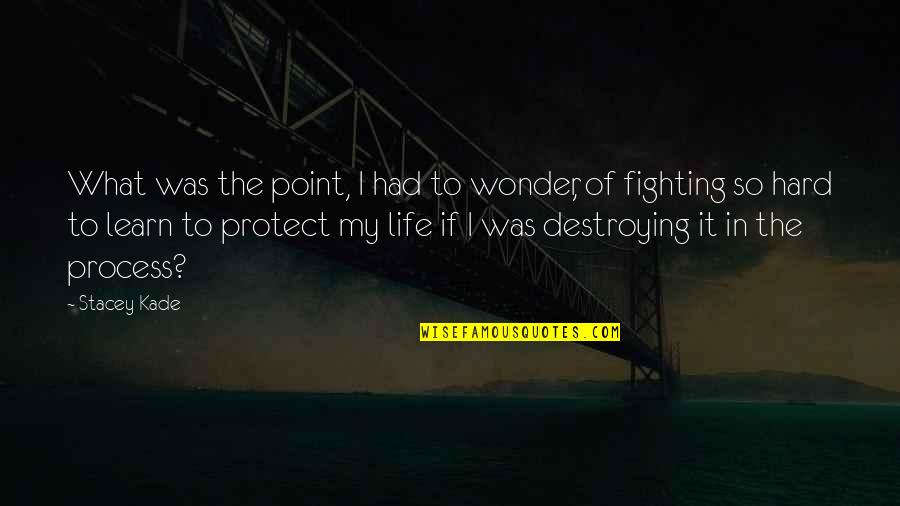 No Point In Fighting Quotes By Stacey Kade: What was the point, I had to wonder, No Point In Fighting Quotes By Stacey Kade: What was the point, I had to wonder,