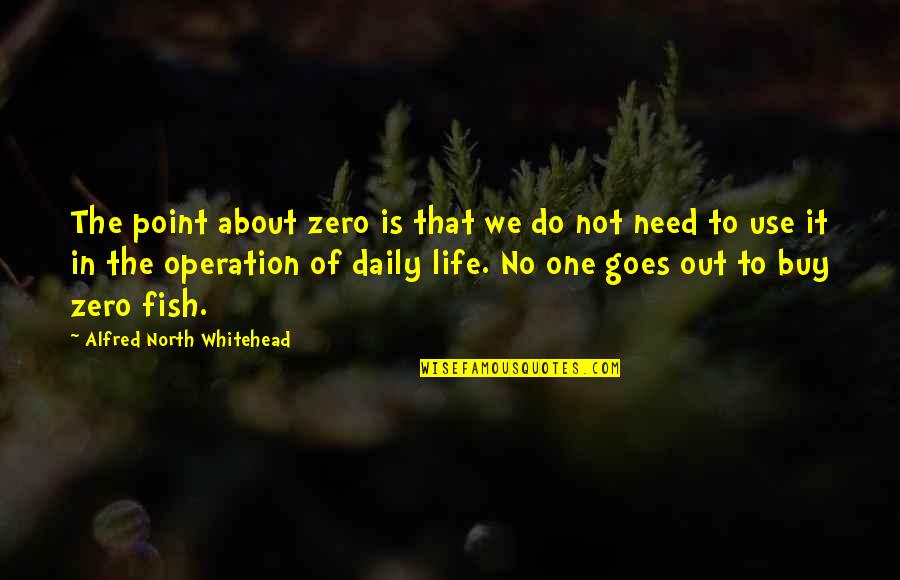 No Point In Life Quotes By Alfred North Whitehead: The point about zero is that we do