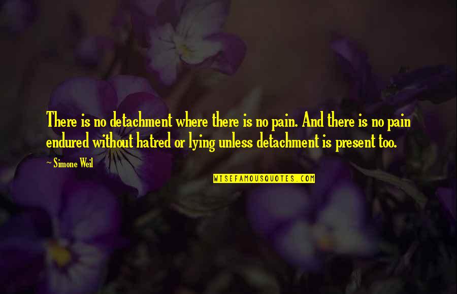 No Present Quotes By Simone Weil: There is no detachment where there is no No Present Quotes By Simone Weil: There is no detachment where there is no