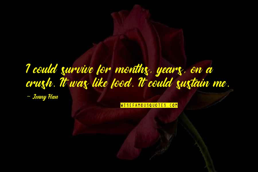 No Presents For Christmas Quotes By Jenny Han: I could survive for months, years, on a