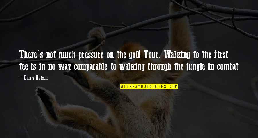 No Pressure Quotes By Larry Nelson: There's not much pressure on the golf Tour. No Pressure Quotes By Larry Nelson: There's not much pressure on the golf Tour.