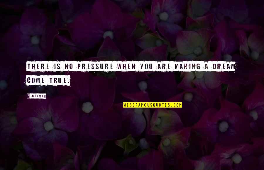 No Pressure Quotes By Neymar: There is no pressure when you are making