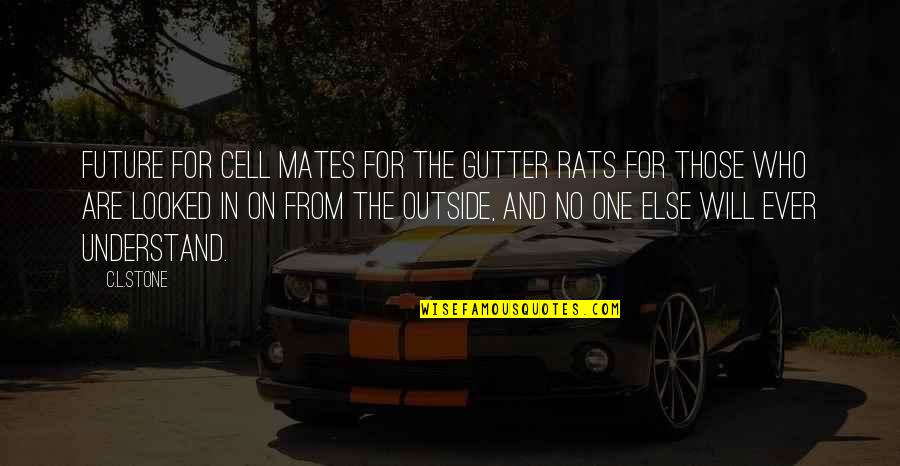 No Rats Quotes By C.L.Stone: Future For cell mates For the gutter rats No Rats Quotes By C.L.Stone: Future For cell mates For the gutter rats