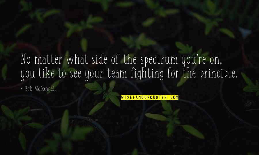 No Team Quotes By Bob McDonnell: No matter what side of the spectrum you're No Team Quotes By Bob McDonnell: No matter what side of the spectrum you're