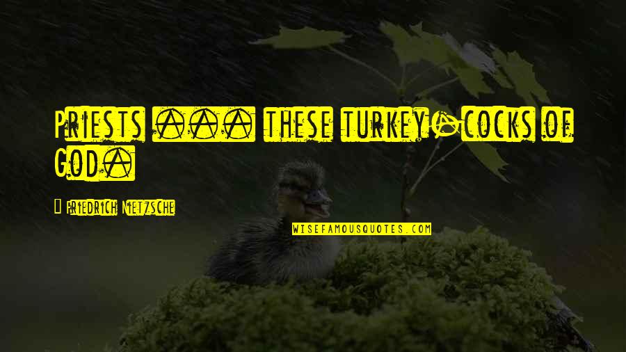 No Turkey Quotes By Friedrich Nietzsche: Priests ... these turkey-cocks of God.