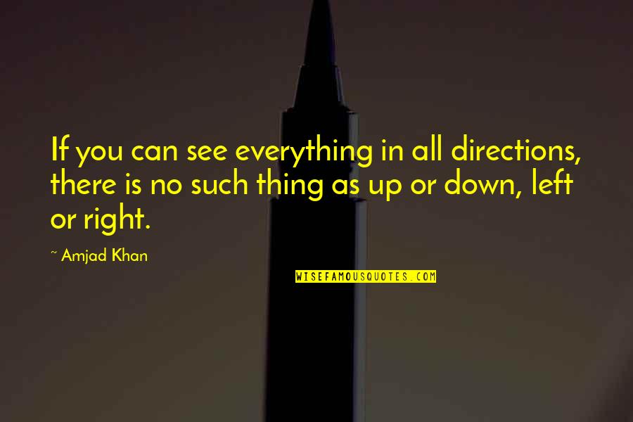 No Vision Quotes By Amjad Khan: If you can see everything in all directions, No Vision Quotes By Amjad Khan: If you can see everything in all directions,