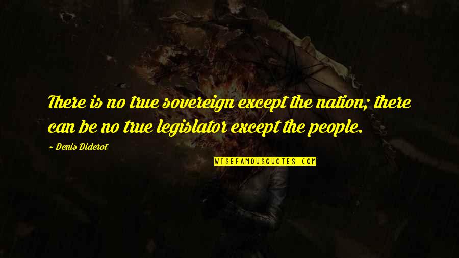 No War Quotes By Denis Diderot: There is no true sovereign except the nation; No War Quotes By Denis Diderot: There is no true sovereign except the nation;
