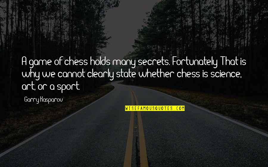 Noah Lukeman Quotes By Garry Kasparov: A game of chess holds many secrets. Fortunately!