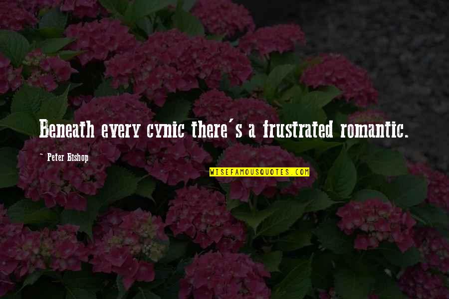 Nobuya Bamba Quotes By Peter Bishop: Beneath every cynic there's a frustrated romantic. Nobuya Bamba Quotes By Peter Bishop: Beneath every cynic there's a frustrated romantic.
