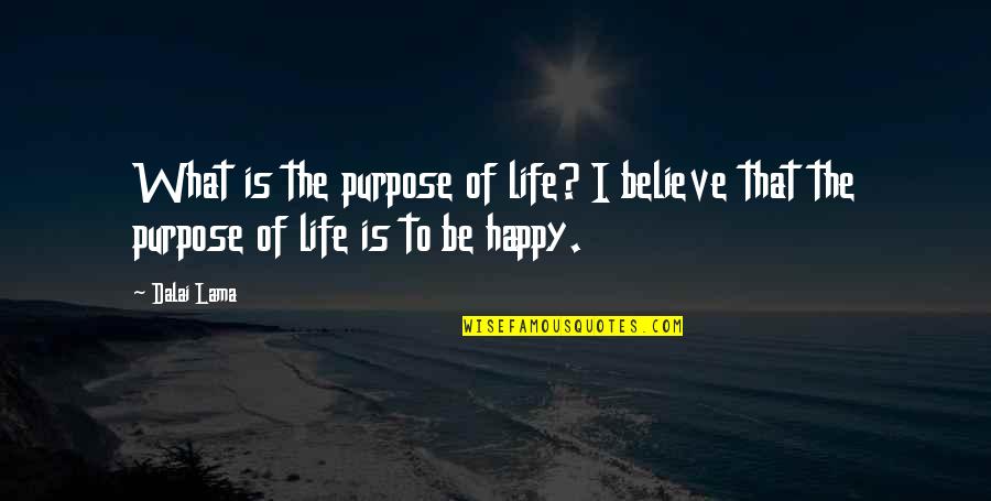 Noel Dempsey Quotes By Dalai Lama: What is the purpose of life? I believe