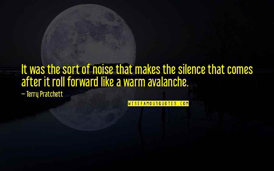 Noise And Silence Quotes By Terry Pratchett: It was the sort of noise that makes